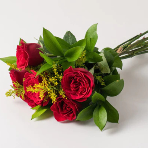 Buquê de 6 Rosas Vermelhas